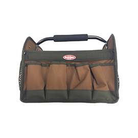 Bucket Boss 70012 Tote Bag, 8-Pocket, Fabric, Brown