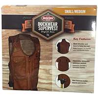 Bucket Boss 80400 SuperVest, S/M Waist, 14-Pocket, Canvas, Brown
