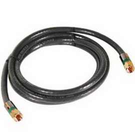 6' GRY Quad Coax Cable