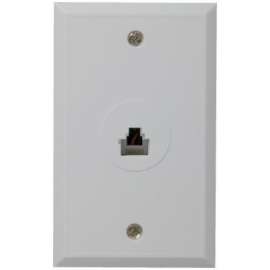 RJ45WHT Flush Wall Jack