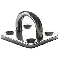 Ram Tail RT SEP-02 Square Eye Plate, Stainless Steel, For Turnbuckle or Fork Jaws