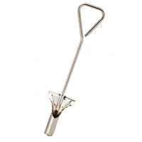 Landscapers Select Bulb Planter, 38 In H, Metal, Chrome Plated