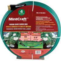 Landscapers Select Medium Duty Garden Hose, 5/8 In Id 50 Ft L, Pvc Outer Jacket, Brass Coupling, Green