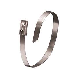 GB 45-312SS Cable Tie, 304 Stainless Steel, Silver