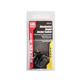 GB GSW Series GSW-50 Rocker Switch, 125/250 V, Black