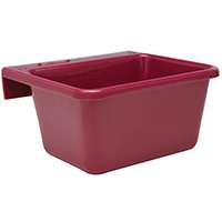 FORTEX-FORTIFLEX 1306613 Over-the-Fence Pet Feeder, S, 5 qt Volume, Burgundy