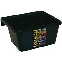 FORTEX-FORTIFLEX 1306623 Over-the-Fence Pet Feeder, S, 5 qt Volume, Hunter Green