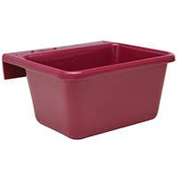 FORTEX-FORTIFLEX 1306602 Over-the-Fence Pet Feeder, S, 5 qt Volume, Red