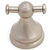 Boston Harbor Double Robe Hook, Concealed Screw Mount, Durable Zinc, Brushed Nickel
