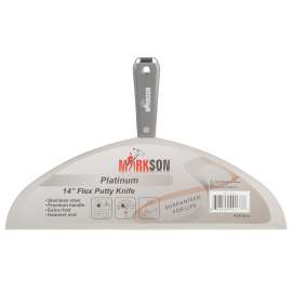 MARKSON Putty Knife 14", Scraper Tool Stainless Steel Blade, Paint Scraper with Nylon Handle Hammer End