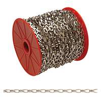 Campbell 0713027 Sash Chain, 25 lb Working Load Limit, 3, Steel, Chrome
