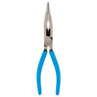 CHANNELLOCK E388 Nose Plier, HCS Jaw, 7.45 in OAL, Blue/Red Handle