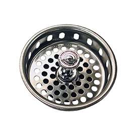 Danco 51275 Basket Strainer, 3-1/4 in Dia, Brass, Chrome