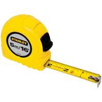 STANLEY 30-496 Measuring Tape, 16 ft L x 3/4 in W Blade, Steel Blade, Yellow