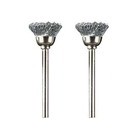 DREMEL 442-02 Brush, 1/8 in Arbor/Shank, 1/2 in Dia, For Dremel Rotary Tools