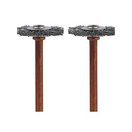 DREMEL 530-02 Brush, 1/8 in Arbor/Shank, 3/4 in Dia, For Dremel Rotary Tools