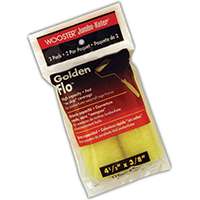 WOOSTER RR315-4 1/2 Paint Roller Cover, 3/8 in Thick Nap, Fabric Cover, Yellow