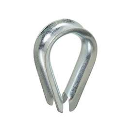 National Hardware 3232BC Series N176-842 Rope Thimble, Steel, Zinc