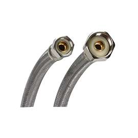 Fluidmaster B1F20 Water Supply Connector, 3/8 in Compression x 1/2 in FIP, 2000 psi, Polymer/Stainless Steel