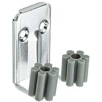 National Hardware V2214 Series N112-018 Broom Clip, 5 lb Weight Capacity, Screw Mounting, Steel