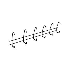 National Hardware V2420 Series N112-086 Storage Hanger, 10 lb Weight Capacity, Steel