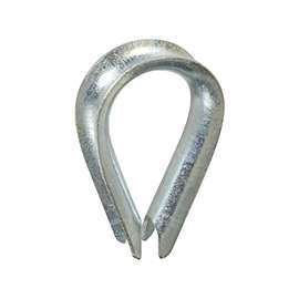 National Hardware 3232BC Series N176-834 Rope Thimble, Steel, Zinc