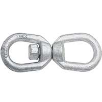 National Hardware 3252BC Series N241-117 Chain Swivel, 1/2 in, 3600 lb Weight Capacity, Galvanized Steel