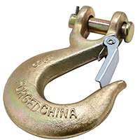 National Hardware 3256BC Series N830-318 Clevis Slip Hook with Latch, 6600 lb Working Load Limit, 3/8 in, Steel