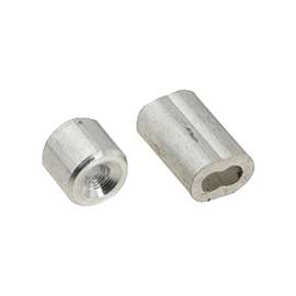 National Hardware SPB3231 Series N830-350 Ferrule and Stop, 1/16 in Dia Cable, Aluminum