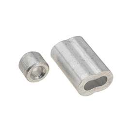 National Hardware SPB3231 Series N830-354 Ferrule and Stop, 3/16 in Dia Cable, Aluminum