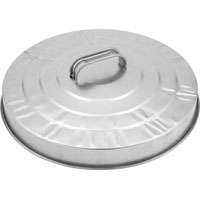 Behrens 38111 Container Lid, 20 gal, Silver Legend, 18 in L x 4 in H, Steel