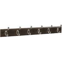 National Hardware DPV8170 Series S813-006 Hookrail, 6-Hook, Wood, Satin Nickel
