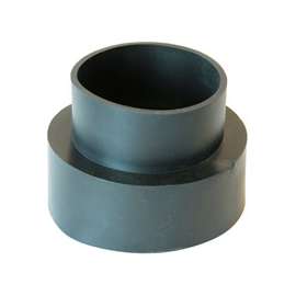 Fernco PDSC-43 Flexible Downspout Adapter, PVC, Black