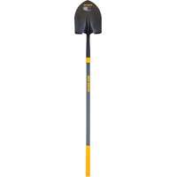 TRUE TEMPER 2584300 Shovel, 11-1/2 in L x 9 in W Blade, Fiberglass Handle