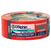 Blue Dolphin TP STUCCO 0200 Professional-Grade Exterior Tape, 60 yd L, 1.88 in W