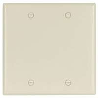 Eaton Cooper Wiring 2137LA-BOX Wallplate, 2-Gang, Thermoset, Light Almond