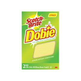 Scotch-Brite 722 Cleaning Pad, 4-3/8 in L x 2.7 in W x 0.6 in THK, Polyester/Polyurethane