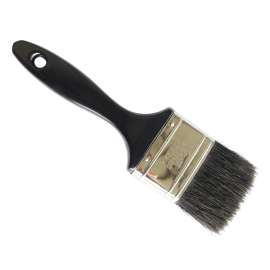 Paint Brush economical 1"(25mm) Moulded Plastic Handle,Natural Pure Bristle