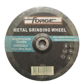 Forge 9" (230 mm) x 1/8" (3 mm) x 7/8" (22.2 mm) Depressed Center Metal Grinding Wheel