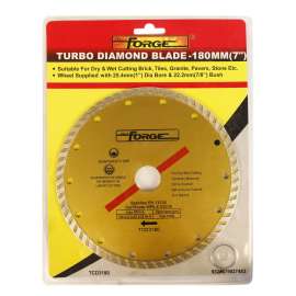 Turbo diamond blade7"(180mm) ;suitable for dry &wet cutting brick,tiles granite,pavers,stone etc