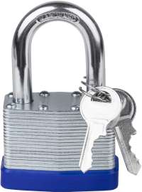 Dorlok Padlock with Key for Outdoor Use, Shackle Lock with 2 Keys, 1.6-inch, (Pack of 1 Lock and 2 Keys)