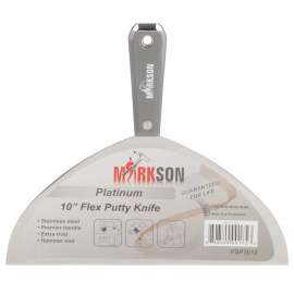 MARKSON Putty Knife 10", Scraper Tool Stainless Steel Blade, Paint Scraper with Nylon Handle Hammer End
