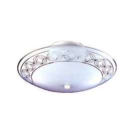 Boston Harbor Dimmable Ceiling Light Fixture, (2) 60/13 W Medium A19/Cfl Lamp, White
