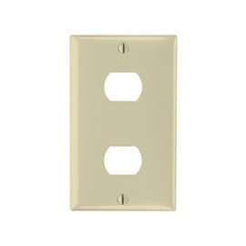 Legrand K2I Standard-Size Wallplate, 1-Gang, Thermoset, Ivory