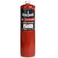 BernzOmatic 333251 Oxygen Torch Cylinder, Oxygen, Red, 1.4 oz