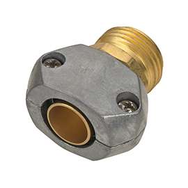 Landscapers Select Hose Coupling, 5/8 X 3/4 In, Male, Rubber/Vinyl