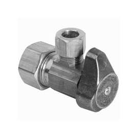 BrassCraft G2CR09XCD Stop Valve, 1/2 x 1/4 in Compression, Brass, Chrome