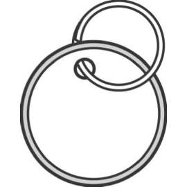 50PK Paper Tag/Ring