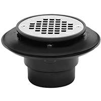 Oatey 42210 Shower Drain, ABS, Black, For 2 in, 3 in Pipes