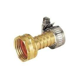 Landscapers Select Garden Hose Couplings, Solid Brass - With Clamps, 5/8 In